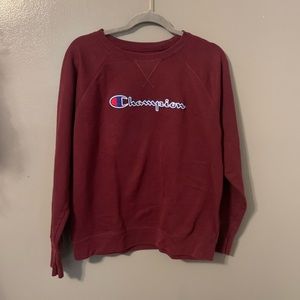 Large Maroon crew neck from Champion